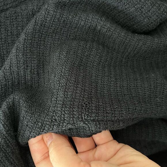 New Eileen Fisher 100% Wool Black Knee-Length Sweater Dress - Picture 5 of 6